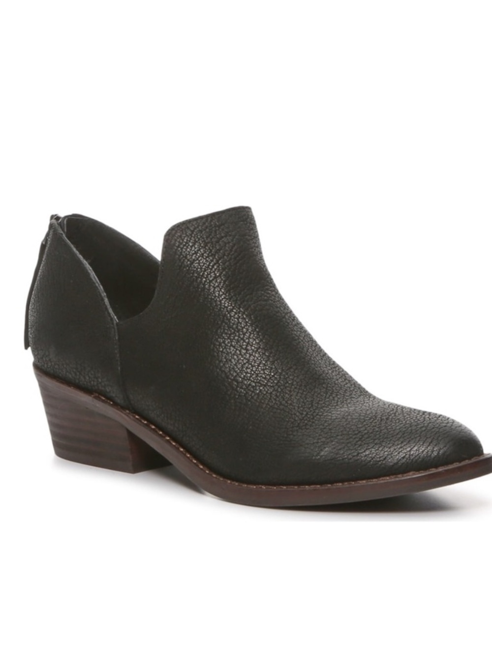 Lucky Brand Freelia Black Leather Ankle Bootie Size 8